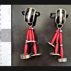 Artisan earrings Big bold and fun